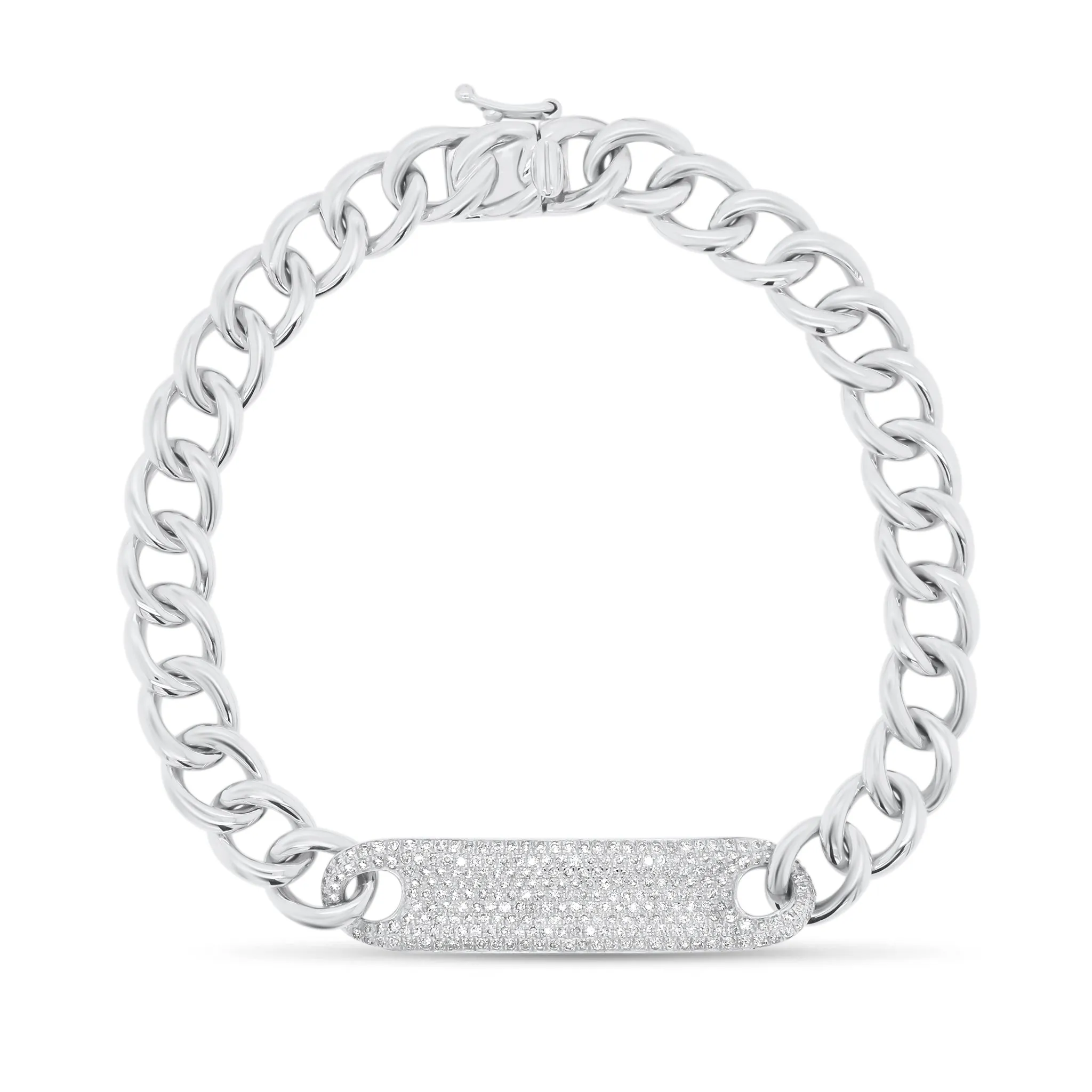 Pave Diamond ID Bracelet