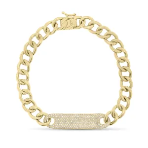 Pave Diamond ID Bracelet