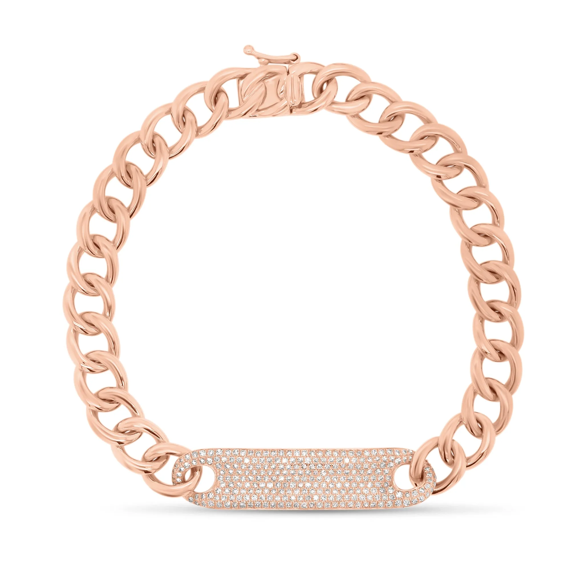 Pave Diamond ID Bracelet