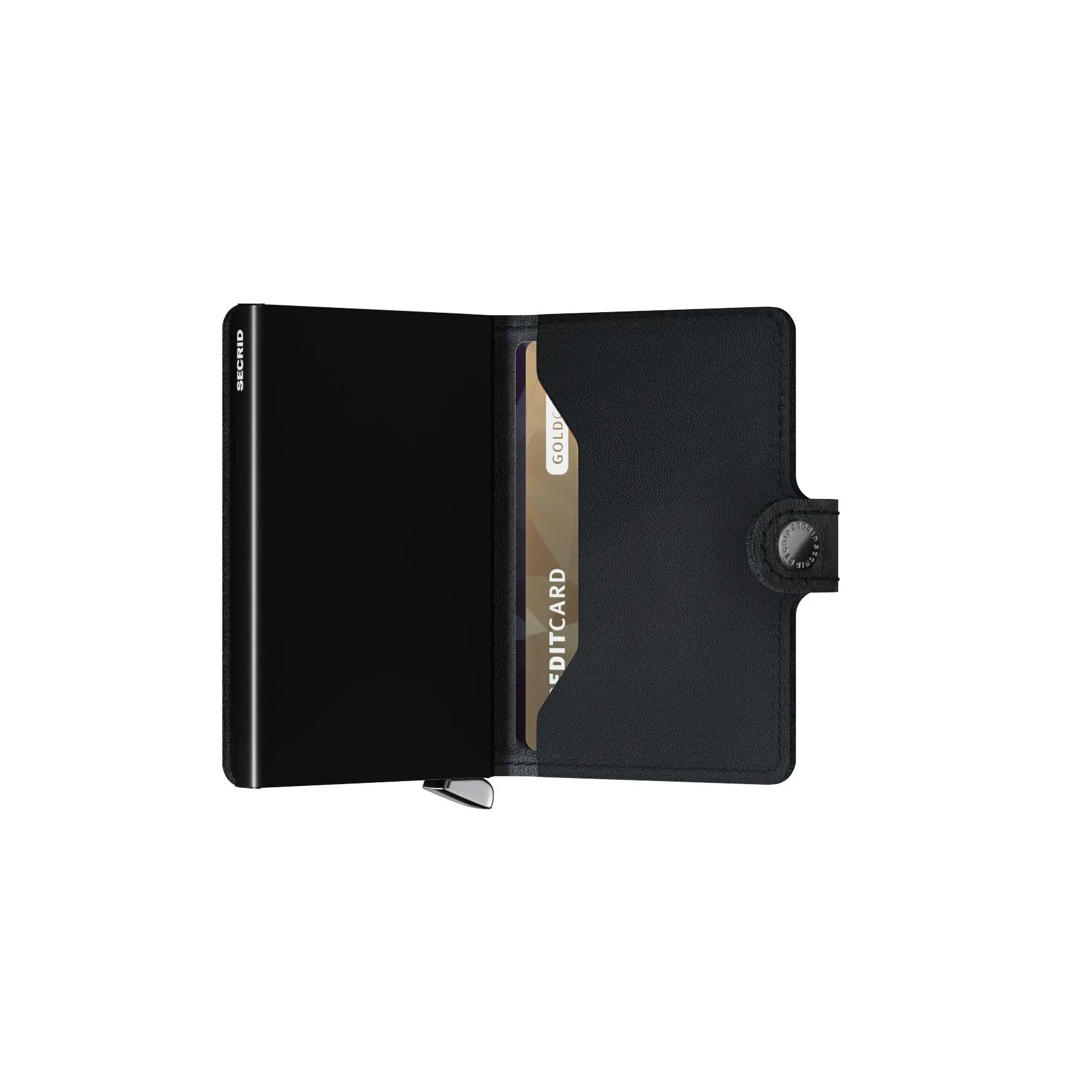 PREMIUM MINIWALLET EMBOSSED LINES BLACK