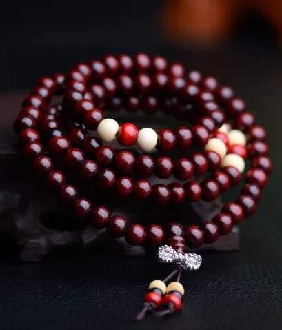 pulseras 108 beads 8mm Natural Sandalwood Buddhist Buddha Wood Prayer Bead Mala Unisex Men bracelets & bangles jewelry bijoux