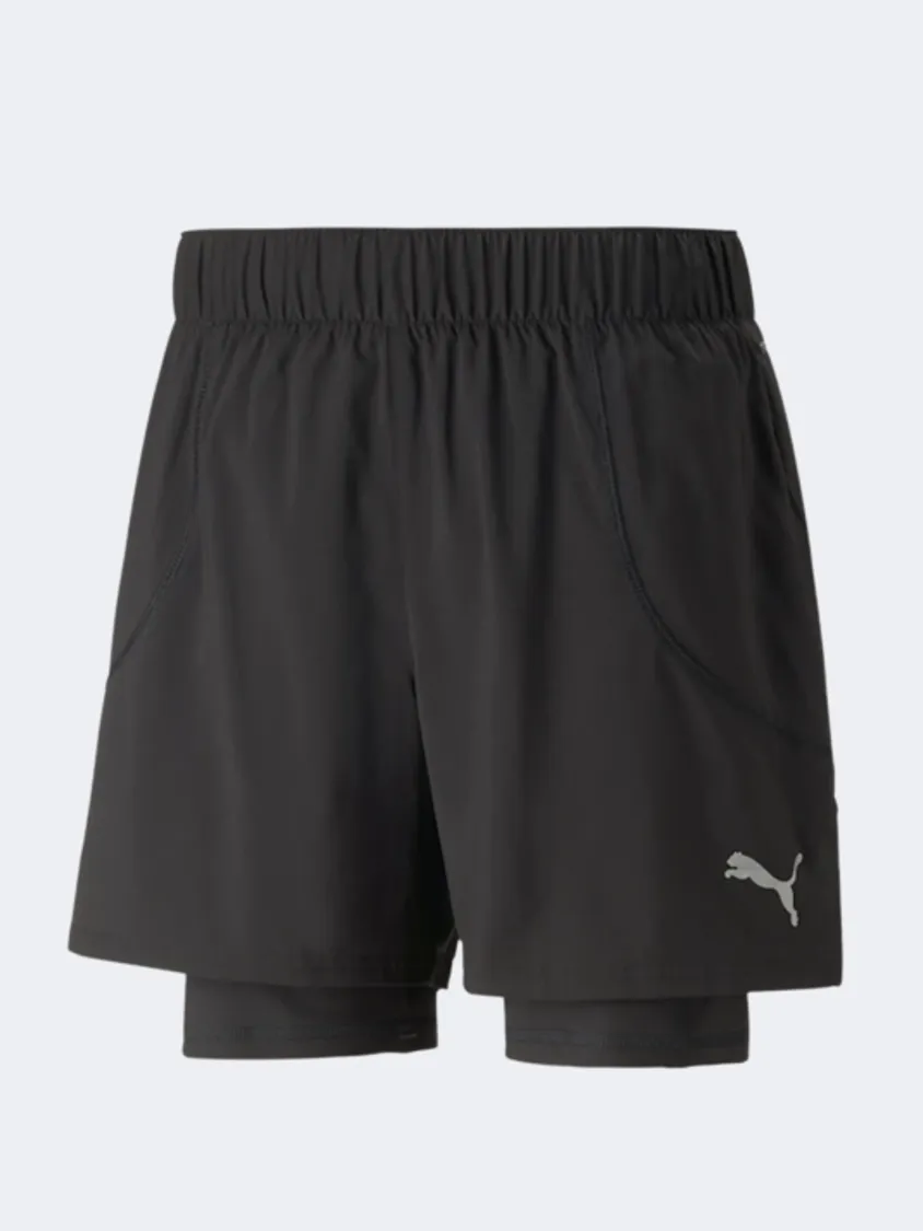 Puma  Run 2-In-1 5" Men Running Short Black