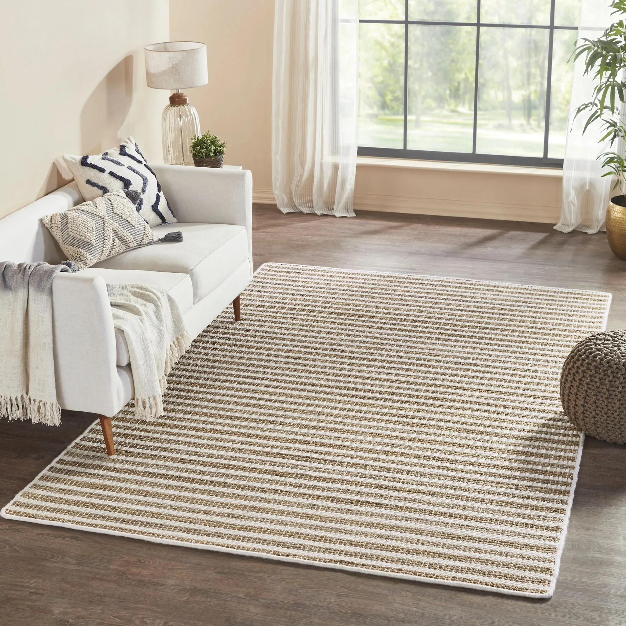 Raenu Flatweave, Hand-Made Carpet, Ivory