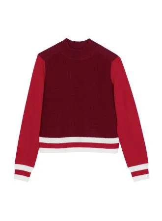 Rag & Bone - Dean Mock Neck Red