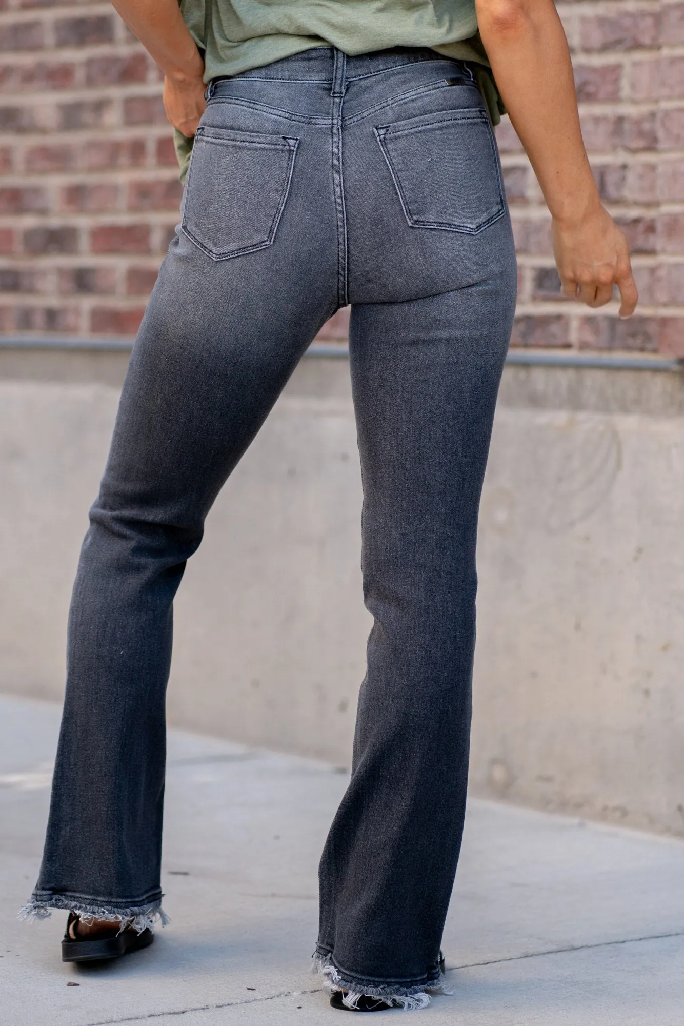 Rainn Ultra High Rise Flare Jeans