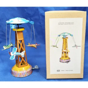 Rotating Tin Airplane Tower