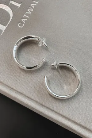 Saw Them Had To Have Them Silver Hoops