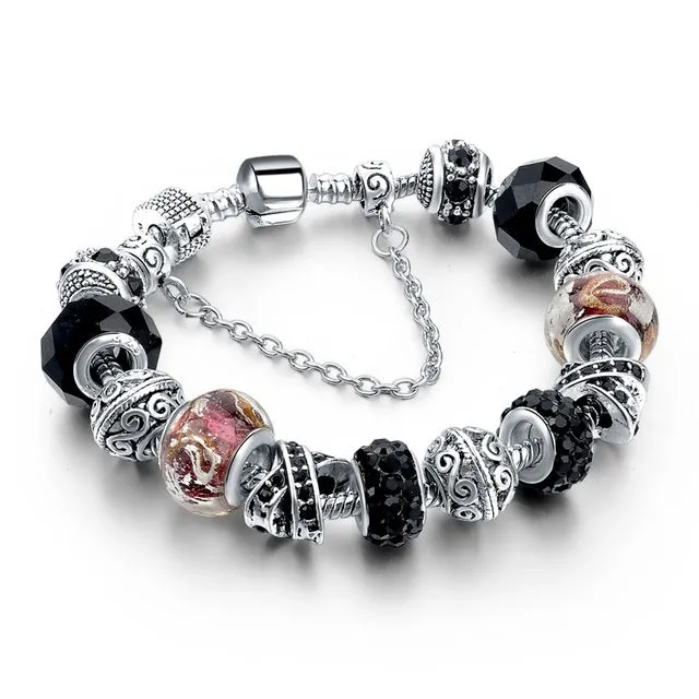 Silver Plated Handmade Charm Bracelets For Women Owl Star Charm Bracelets & Bangles Girl Pulseras SBR160084