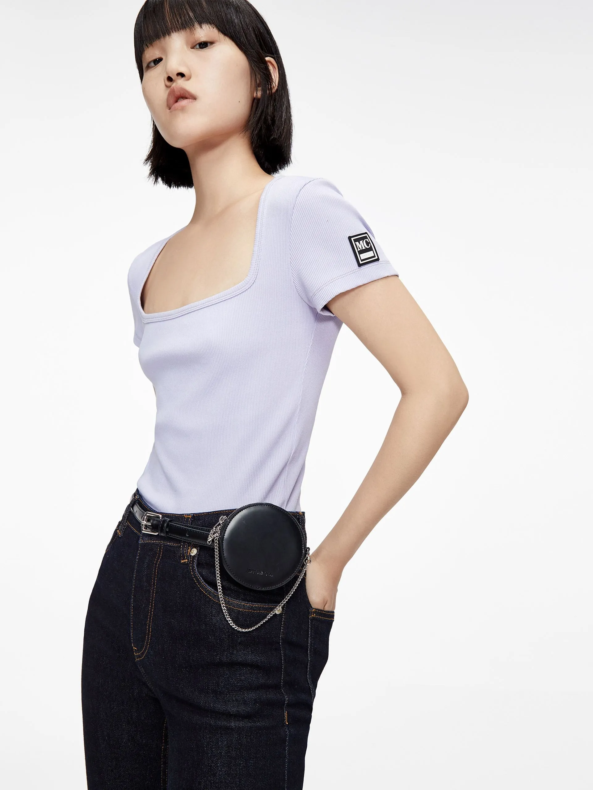 Slim Fit Square Neck Top