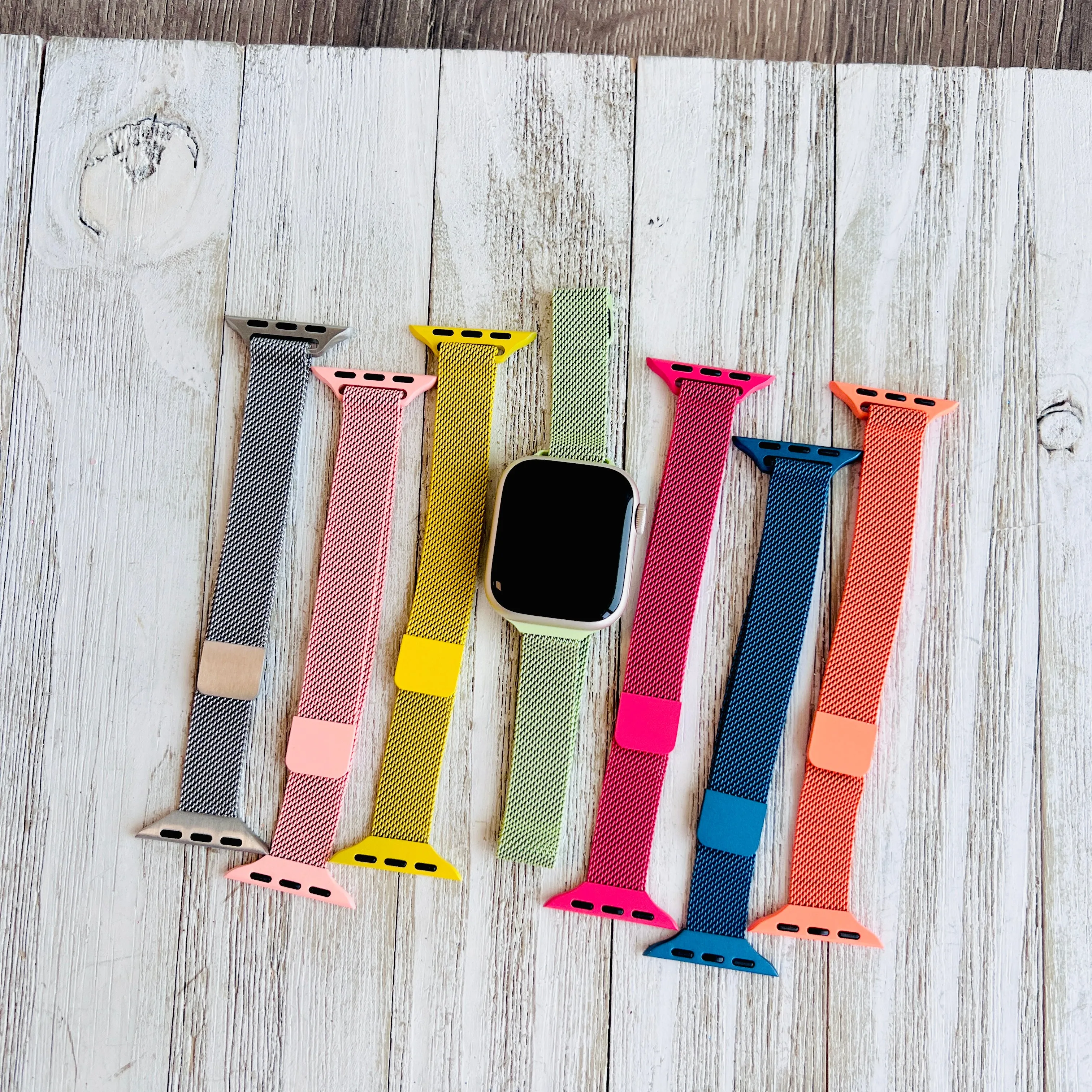 Slim Milanese Loop Band For Apple Watch Multiple Prints Available