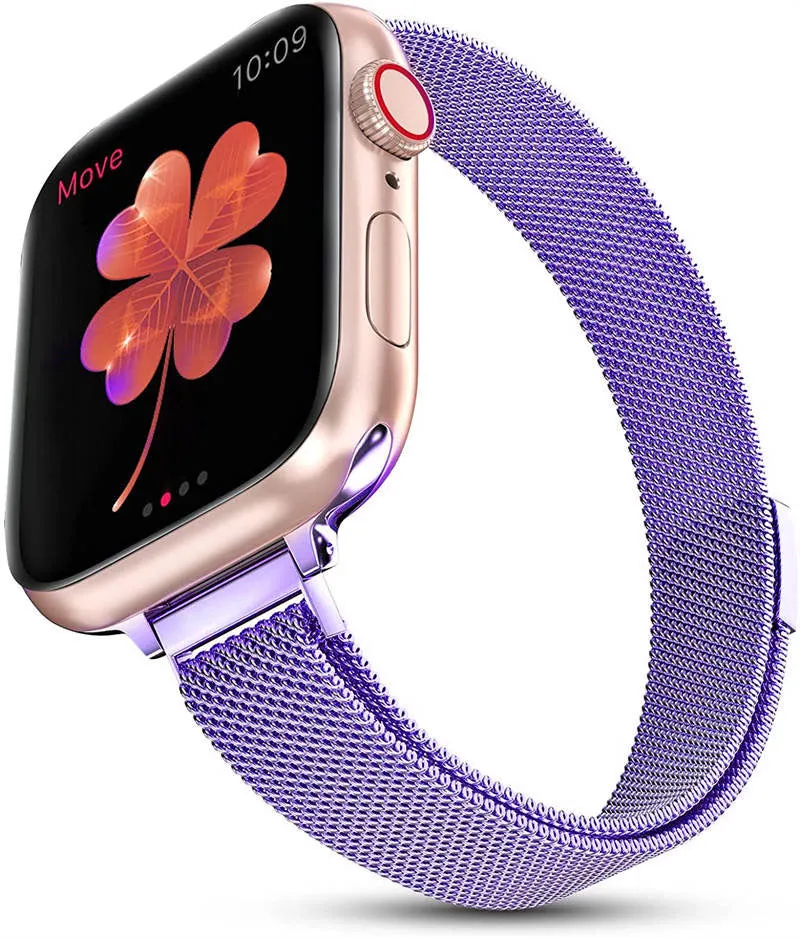 Slim Milanese Loop Band For Apple Watch Multiple Prints Available