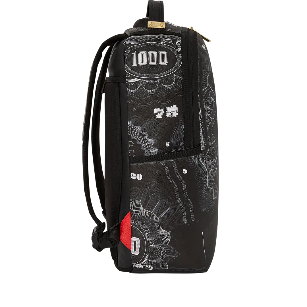 Sprayground Strictly Business The Godfather Collab Backpack - Grey / Black