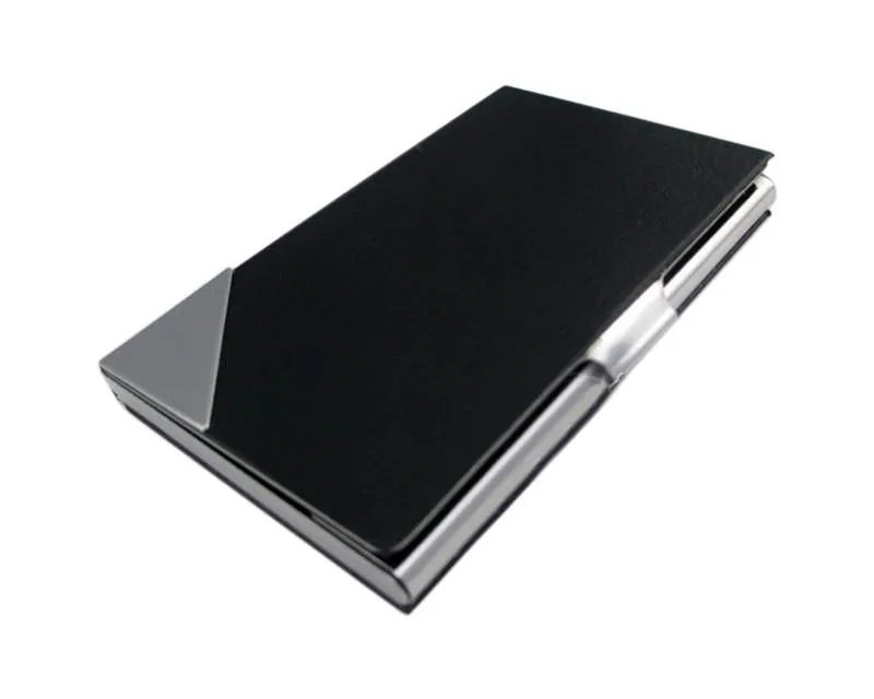 Stainless Steel Business Card Case - Black