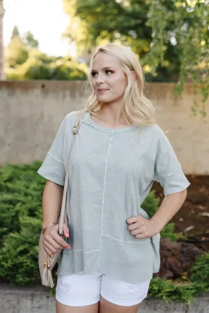 Summer Sage Knit Tunic