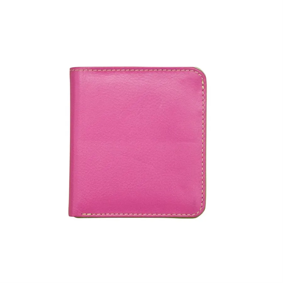 Two-Tone Bifold Mini Wallet