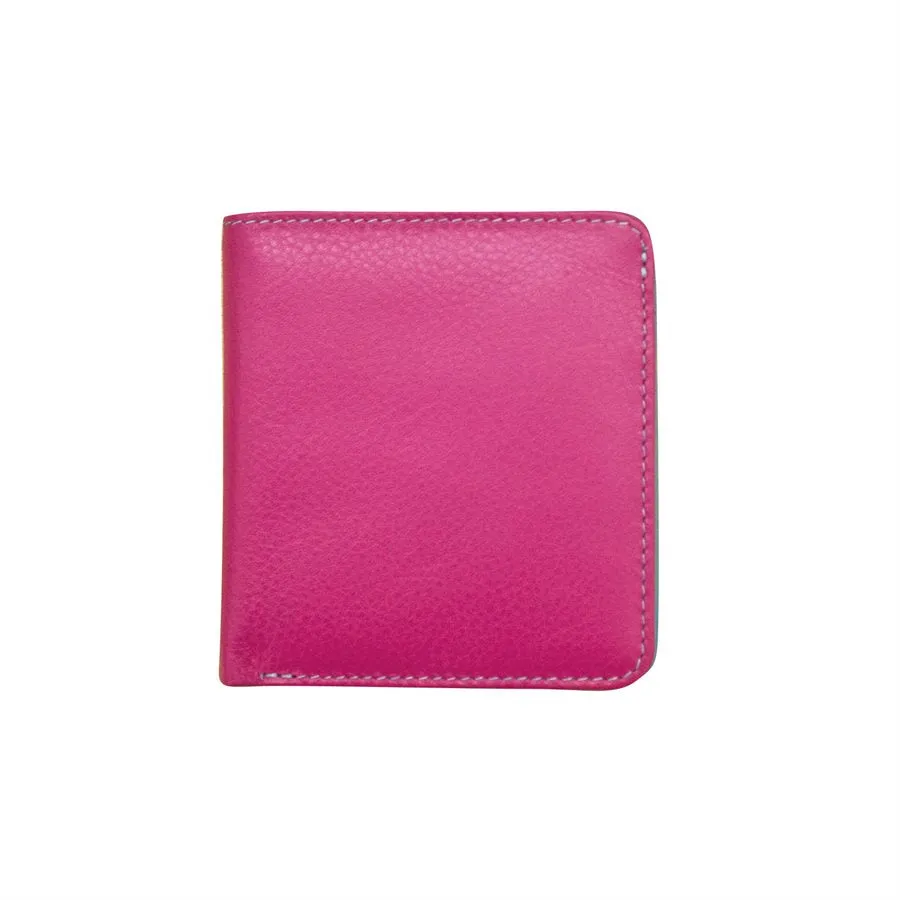 Two-Tone Bifold Mini Wallet