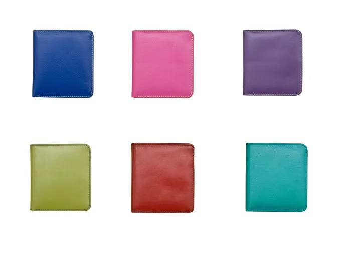 Two-Tone Bifold Mini Wallet