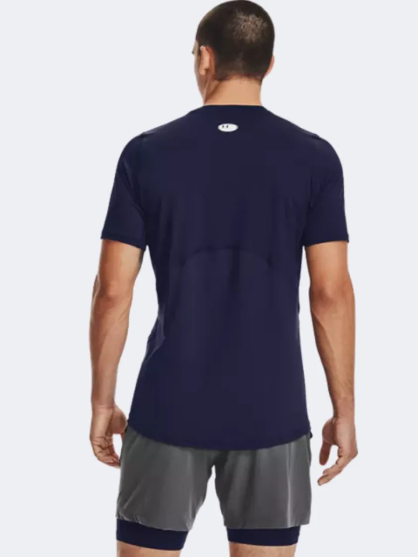 Under Armour Fitted Men Training T-Shirt Navy/White