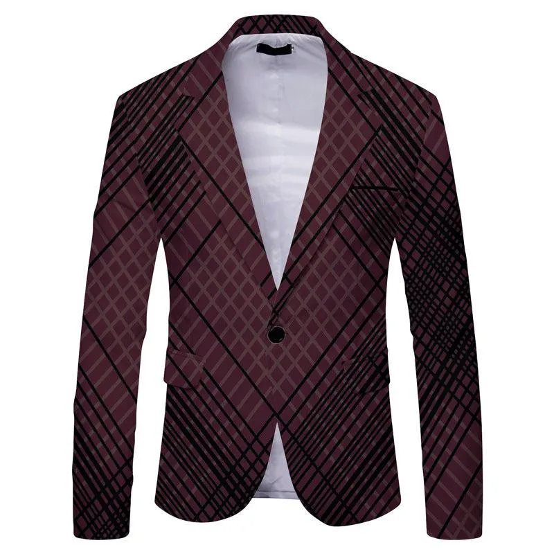 Urban Fashion Slim-fit Small Suit , Men Dress Coat