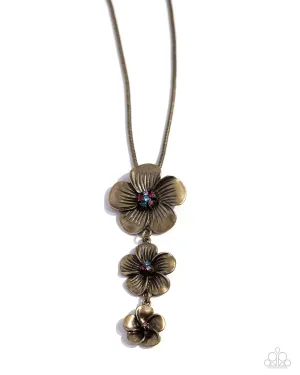 Wallflower Whimsy - Brass Necklaces