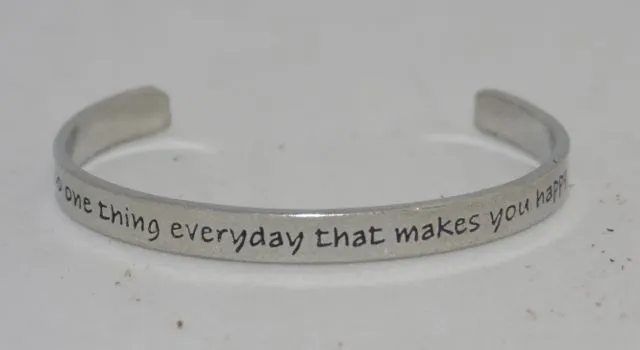 Whitney Howard Pewter Inspirational Cuff Bracelets