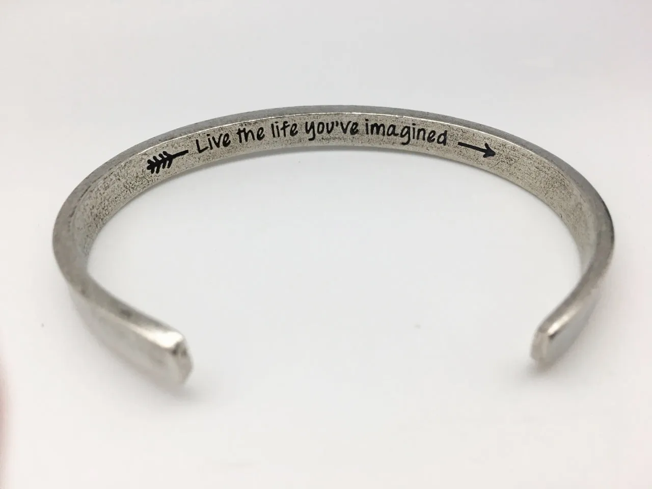 Whitney Howard Pewter Inspirational Cuff Bracelets