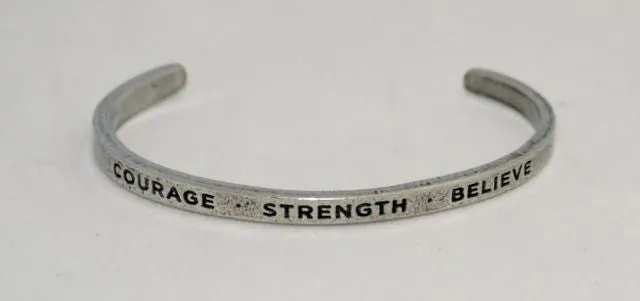 Whitney Howard Pewter Inspirational Cuff Bracelets