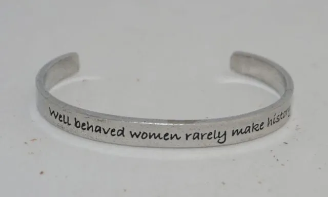 Whitney Howard Pewter Inspirational Cuff Bracelets