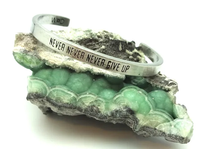 Whitney Howard Pewter Inspirational Cuff Bracelets