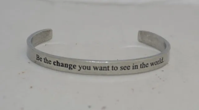 Whitney Howard Pewter Inspirational Cuff Bracelets