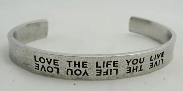 Whitney Howard Pewter Inspirational Cuff Bracelets