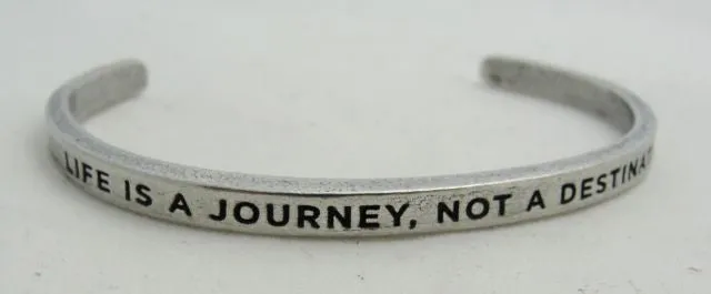 Whitney Howard Pewter Inspirational Cuff Bracelets