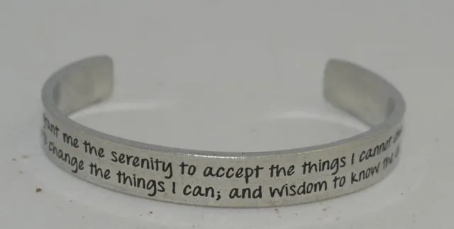 Whitney Howard Pewter Inspirational Cuff Bracelets