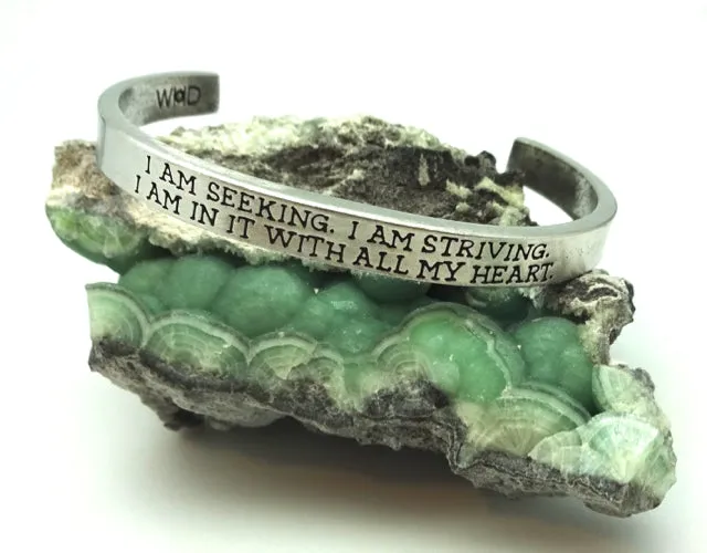 Whitney Howard Pewter Inspirational Cuff Bracelets