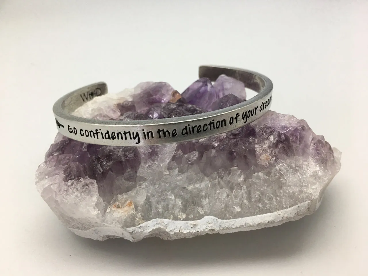 Whitney Howard Pewter Inspirational Cuff Bracelets