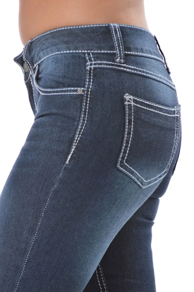 Women's Faded Bootcut Jeans