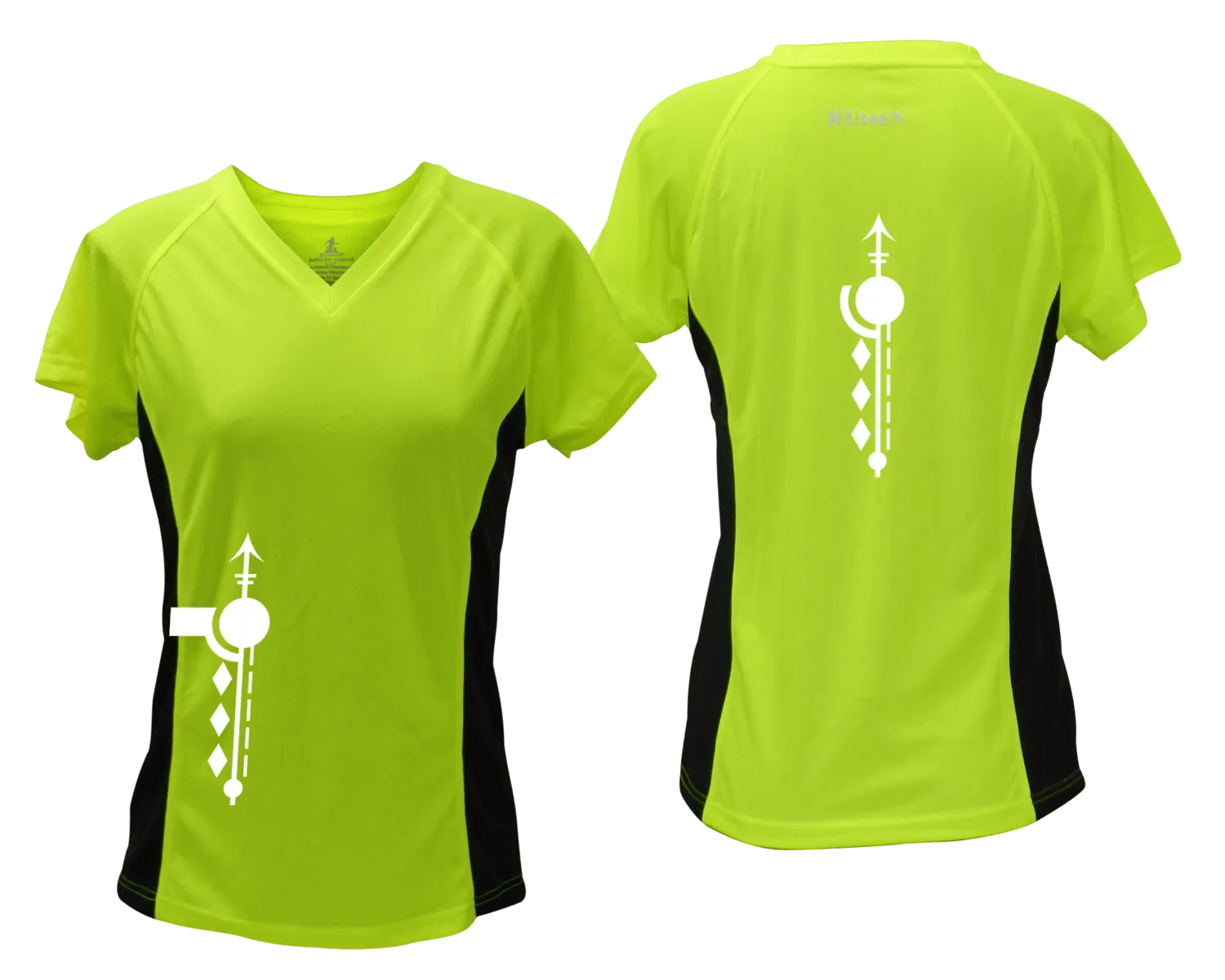 Women's Reflective Short Sleeve Shirt - Paths