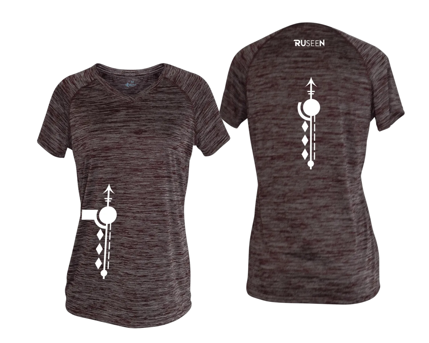 Women's Reflective Short Sleeve Shirt - Paths