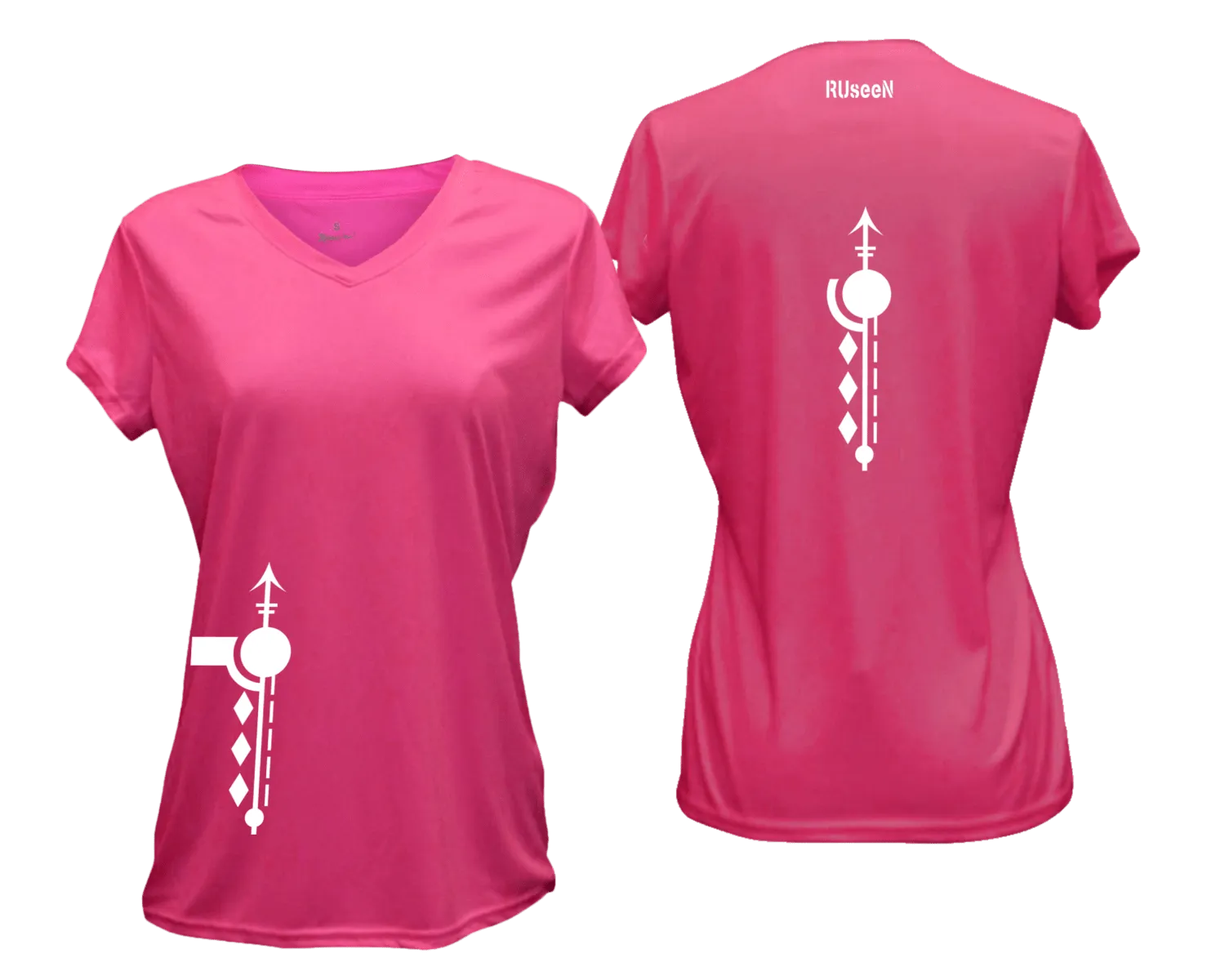 Women's Reflective Short Sleeve Shirt - Paths