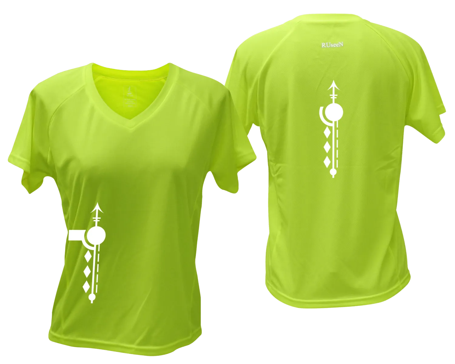 Women's Reflective Short Sleeve Shirt - Paths