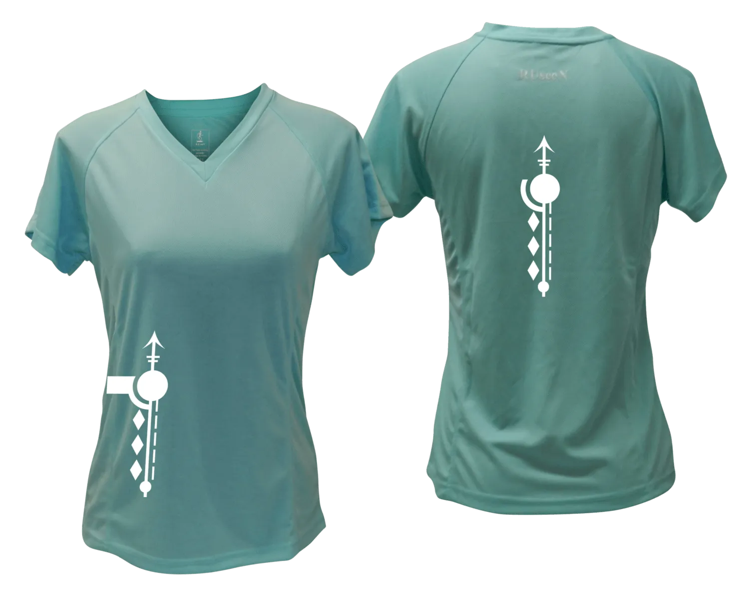 Women's Reflective Short Sleeve Shirt - Paths