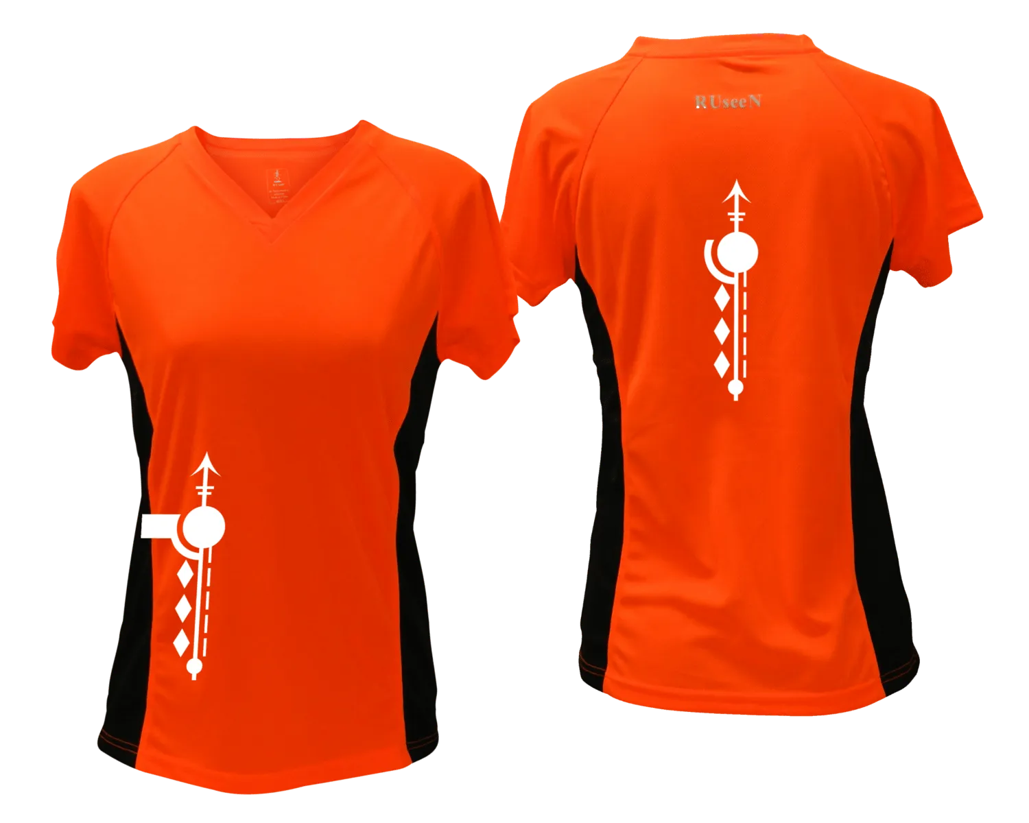 Women's Reflective Short Sleeve Shirt - Paths