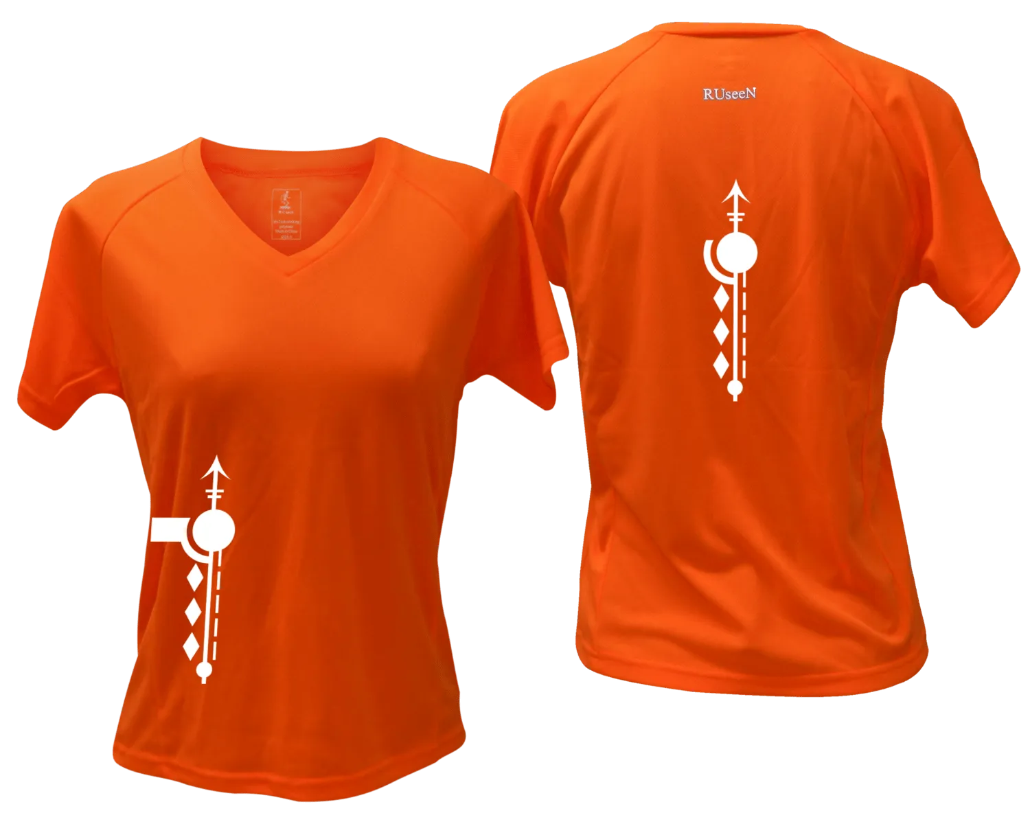 Women's Reflective Short Sleeve Shirt - Paths