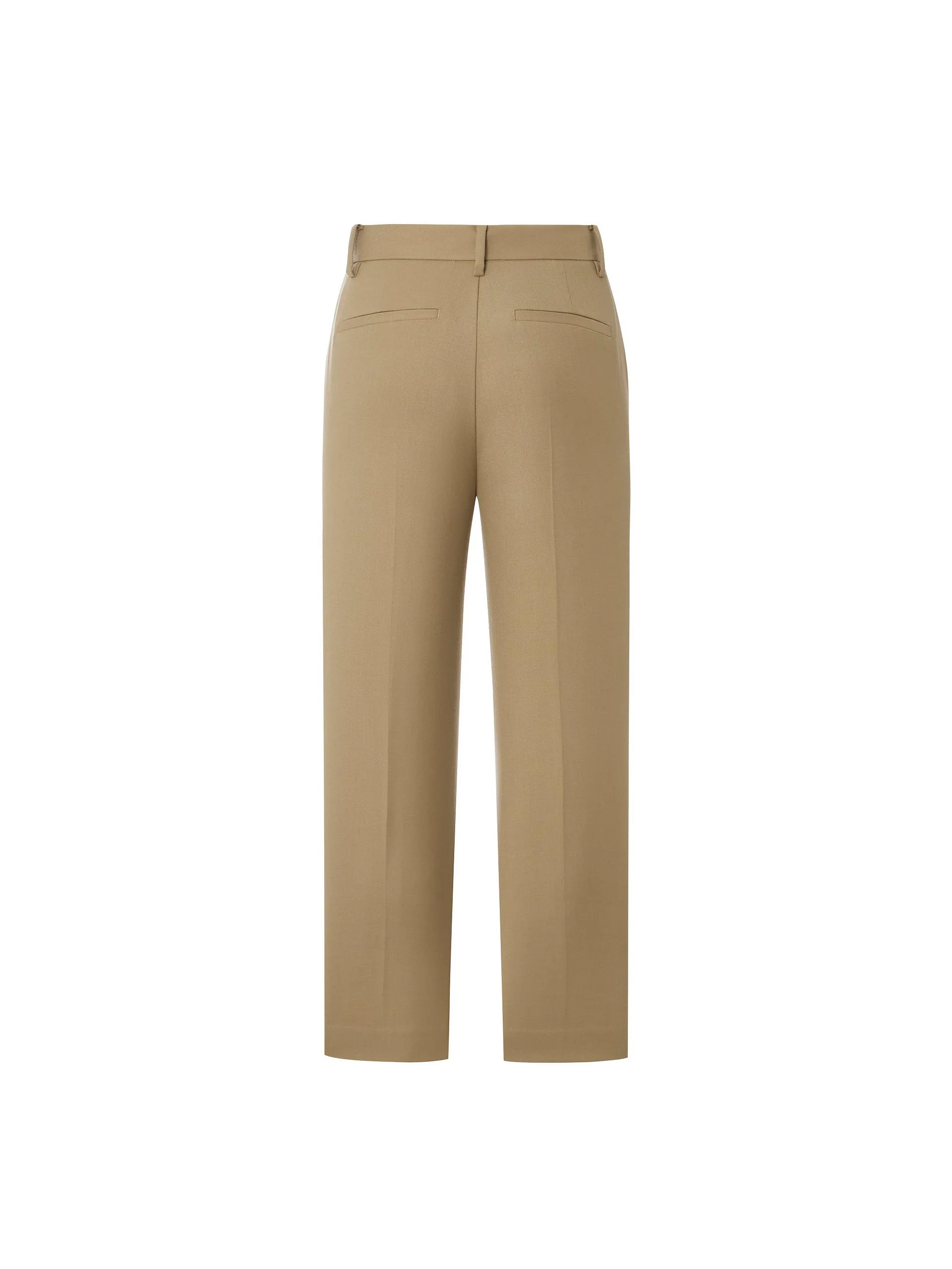 Wool Blend Suit Pants